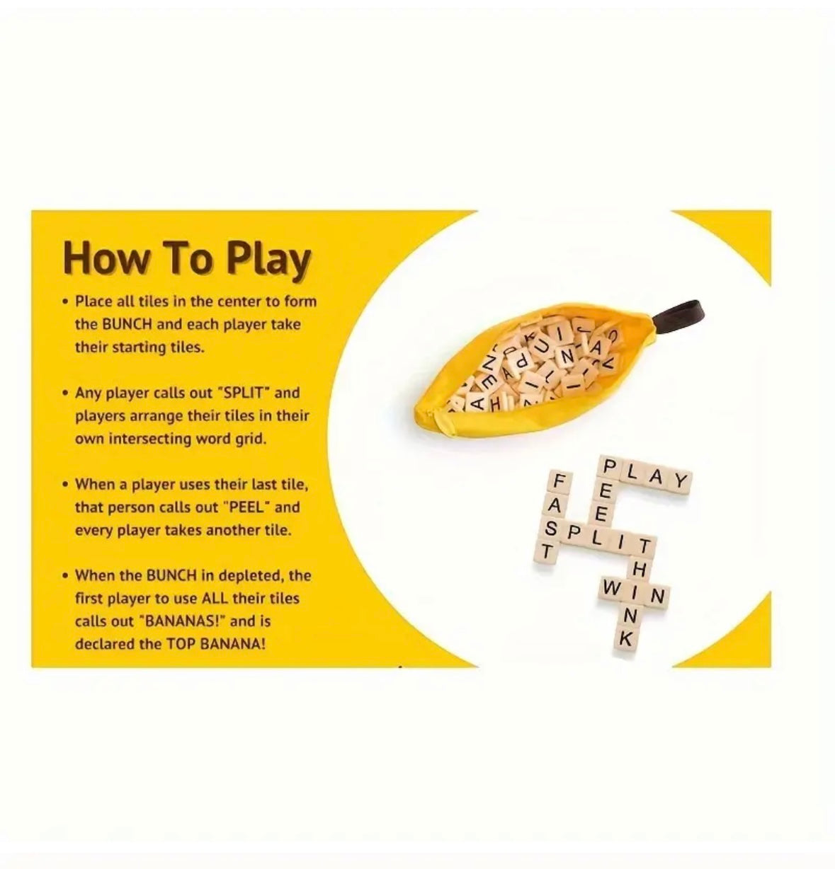 Bananagram Word Game