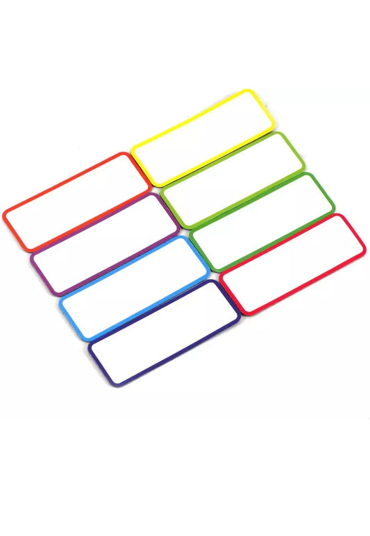 Dry-erase Magnetic Tags - 8 pieces