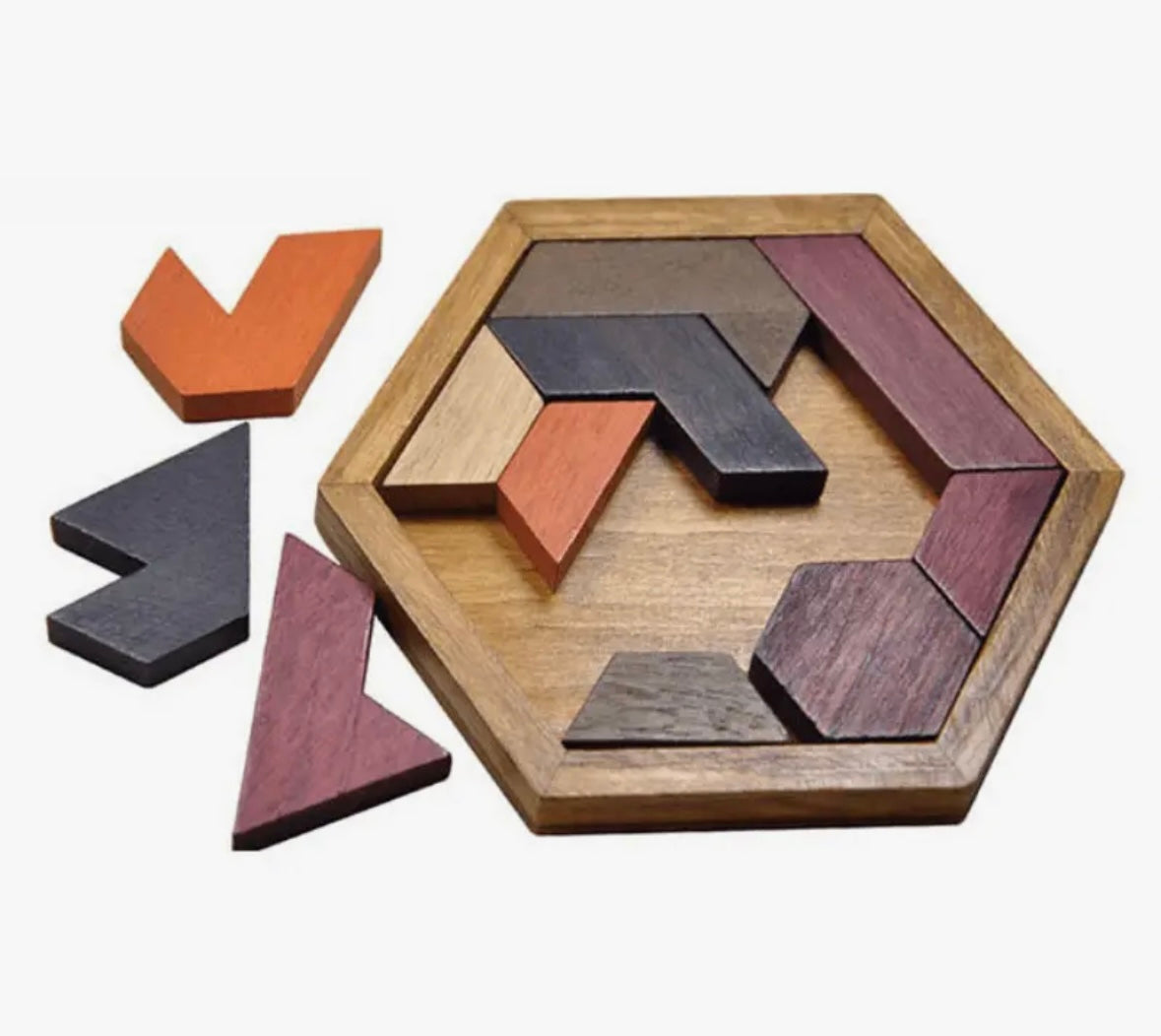 Hexagonal Wooden Puzzle