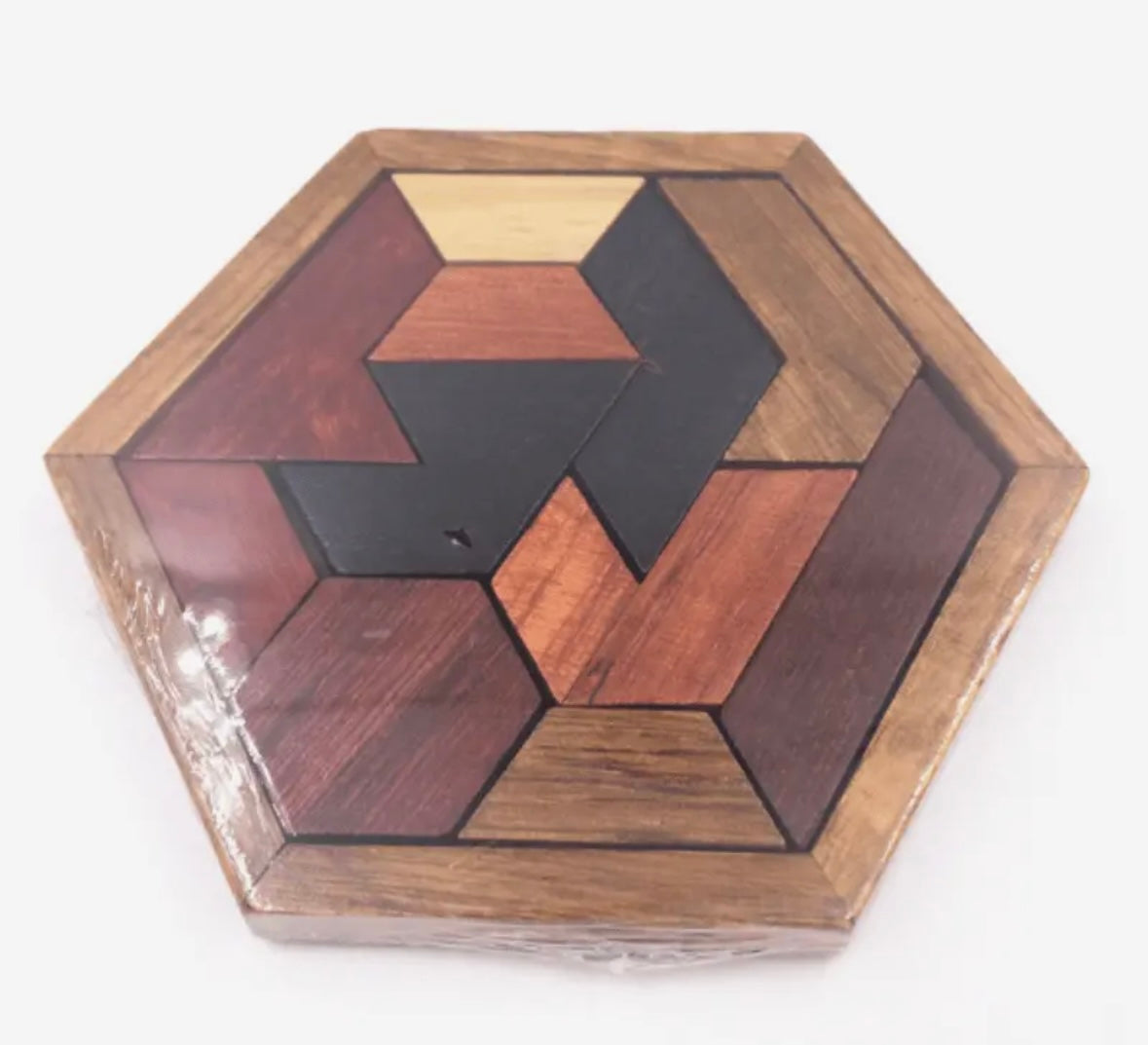 Hexagonal Wooden Puzzle