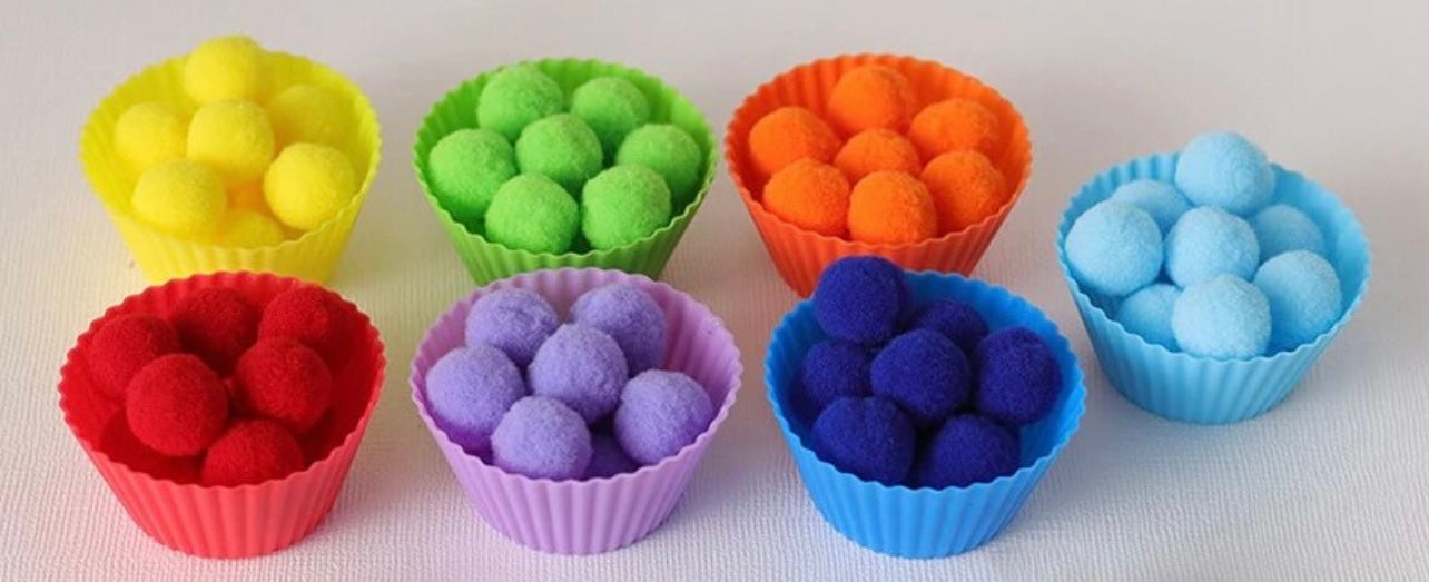 Felt Ball Colour Sorting Activity