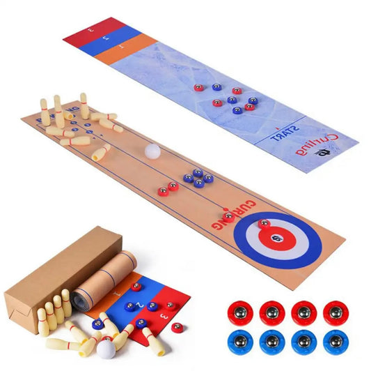 Curling/Bowling/Shuffleboard Table Game