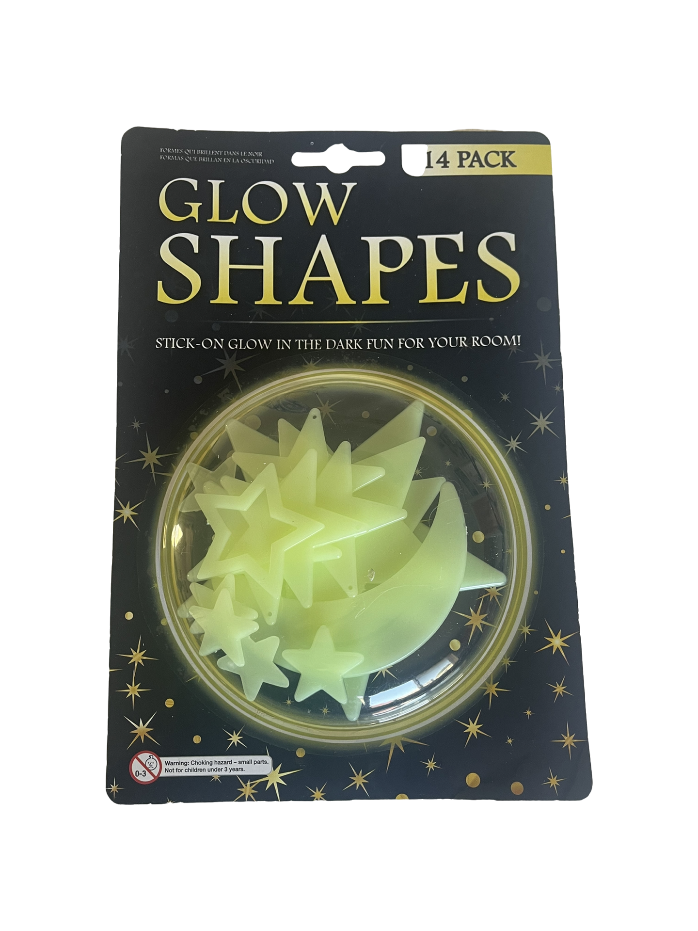 Glow in the Dark Shapes - Moon and Stars