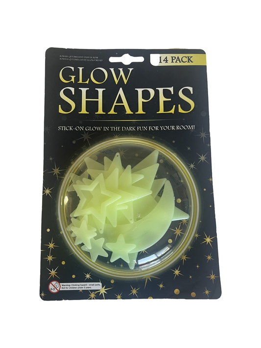 Glow in the Dark Shapes - Moon and Stars